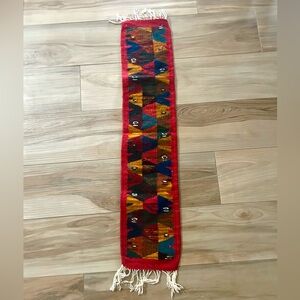 Bulmaro Perez Mendoza Zapotec Table Runner from Teotitlán de Valle in Oaxaca.